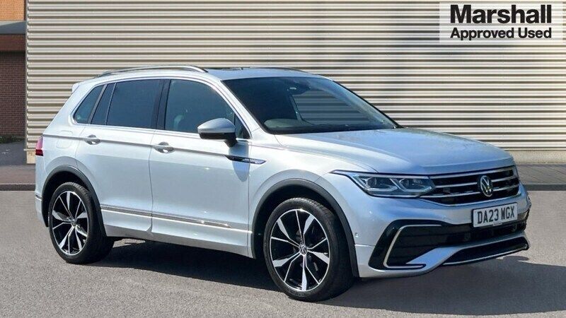 Silver Used 2023 VW Tiguan R-line SUV | £29,028 (Fair price) - Image 1/4