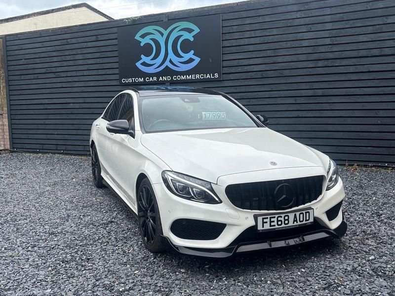 White Used 2018 Mercedes C250 AMG Line Premium Plus Sedan | £16,995 (Fair price) - Image 1/4