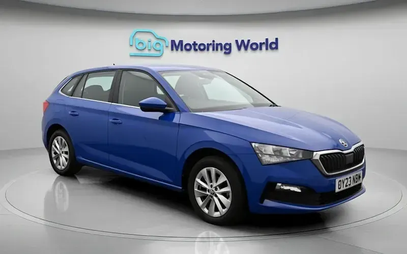 Used Skoda Scala SE Technology 95 HP (69 kW) 2023 Blue Hatchback