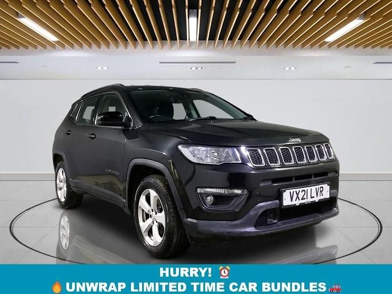 Black Used 2021 Jeep Compass Longitude SUV | £10,949 (Fair price) - Image 1/4