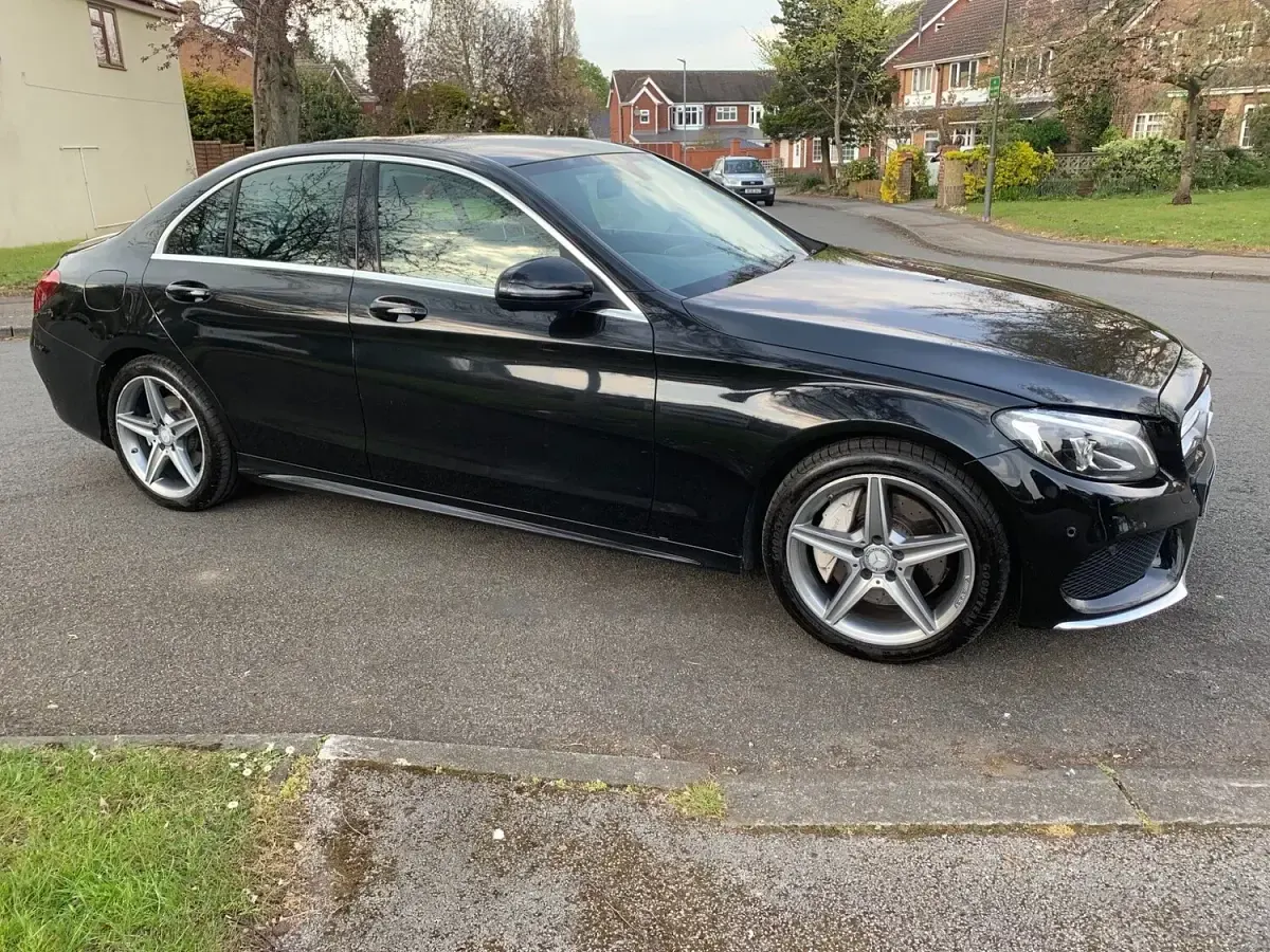 Used Mercedes C250 AMG line 2016 Black Sedan