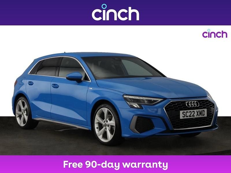 Blue Used 2022 Audi A3 S-Line Hatchback | £19,249 (Fair price) - Image 1/3