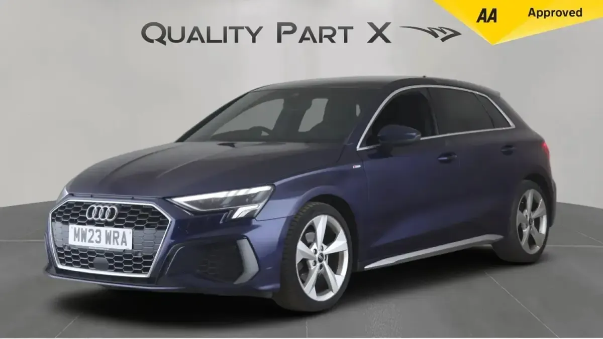 Used Audi A3 Sportback S-Line 110 HP (80 kW) 2023 Blue Hatchback