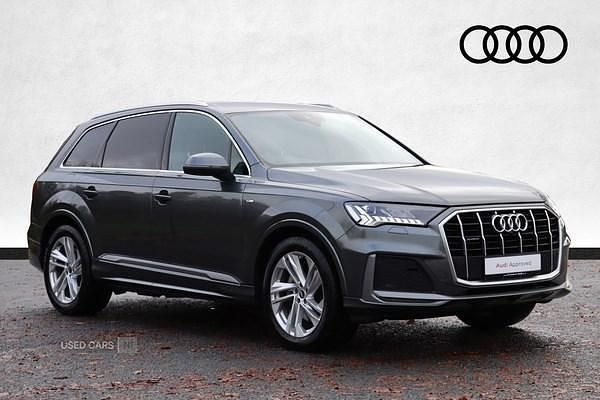 Grey Used 2021 Audi Q7 S-Line SUV | £33,990 (Fair price) - Image 1/4