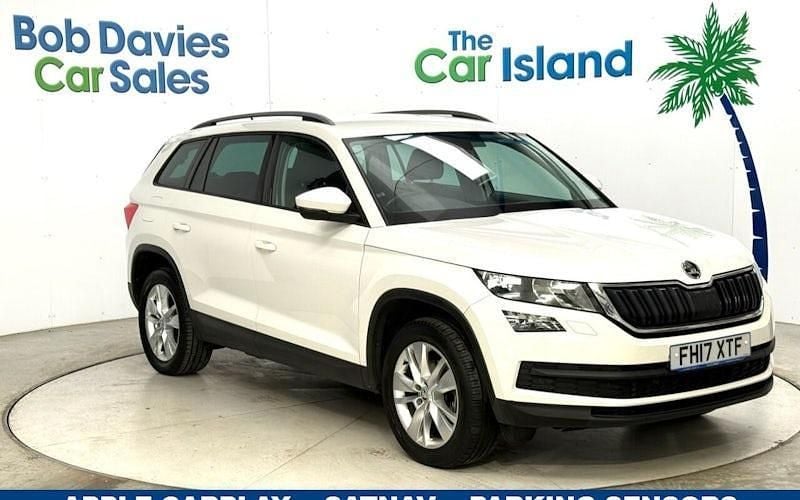 White Used 2017 Skoda Kodiaq SE Technology SUV | £13,650 (Good price) - Image 1/4