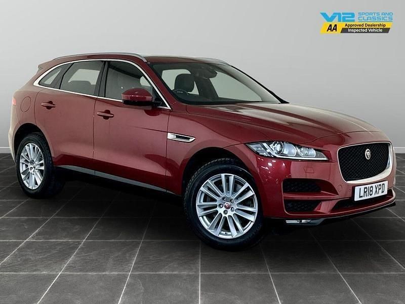 Red Used 2018 Jaguar F-Pace Portfolio SUV | £20,795 (Good price) - Image 1/2