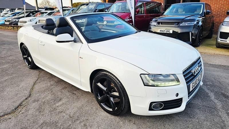 Used Audi A5 Cabriolet S-Line 2010 White Cabriolet