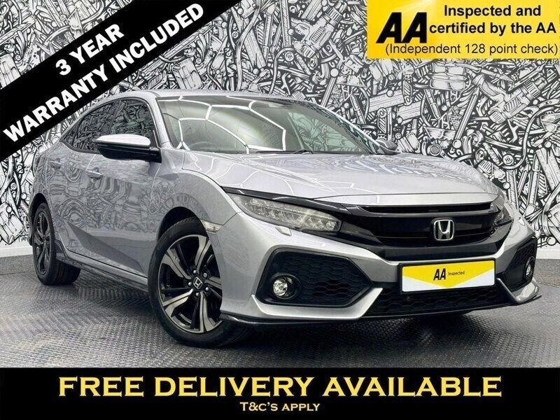 Silver Used 2019 Honda Civic Sport Hatchback | £16,945 (Fair price) - Image 1/2