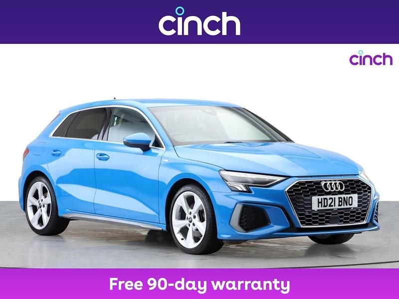 Blue Used 2021 Audi A3 S-Line Hatchback | £18,099 (Fair price) - Image 1/3