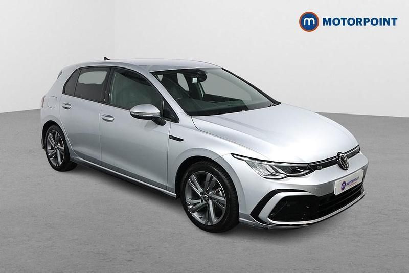 Silver Used 2021 VW Golf VIII R-line Hatchback | £22,199 (A bit pricey) - Image 1/4