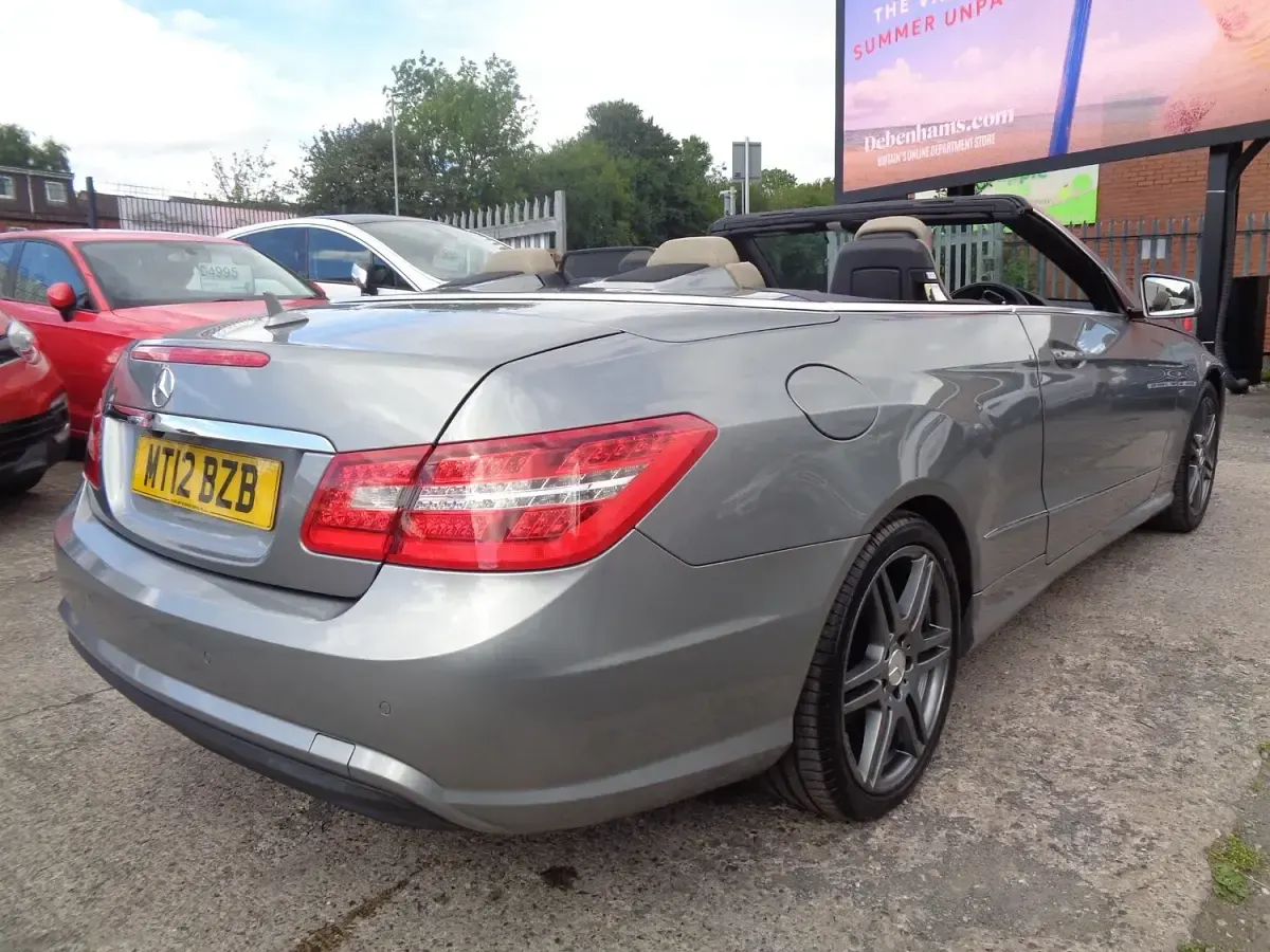 Used Mercedes E220 2012 Silver Cabriolet