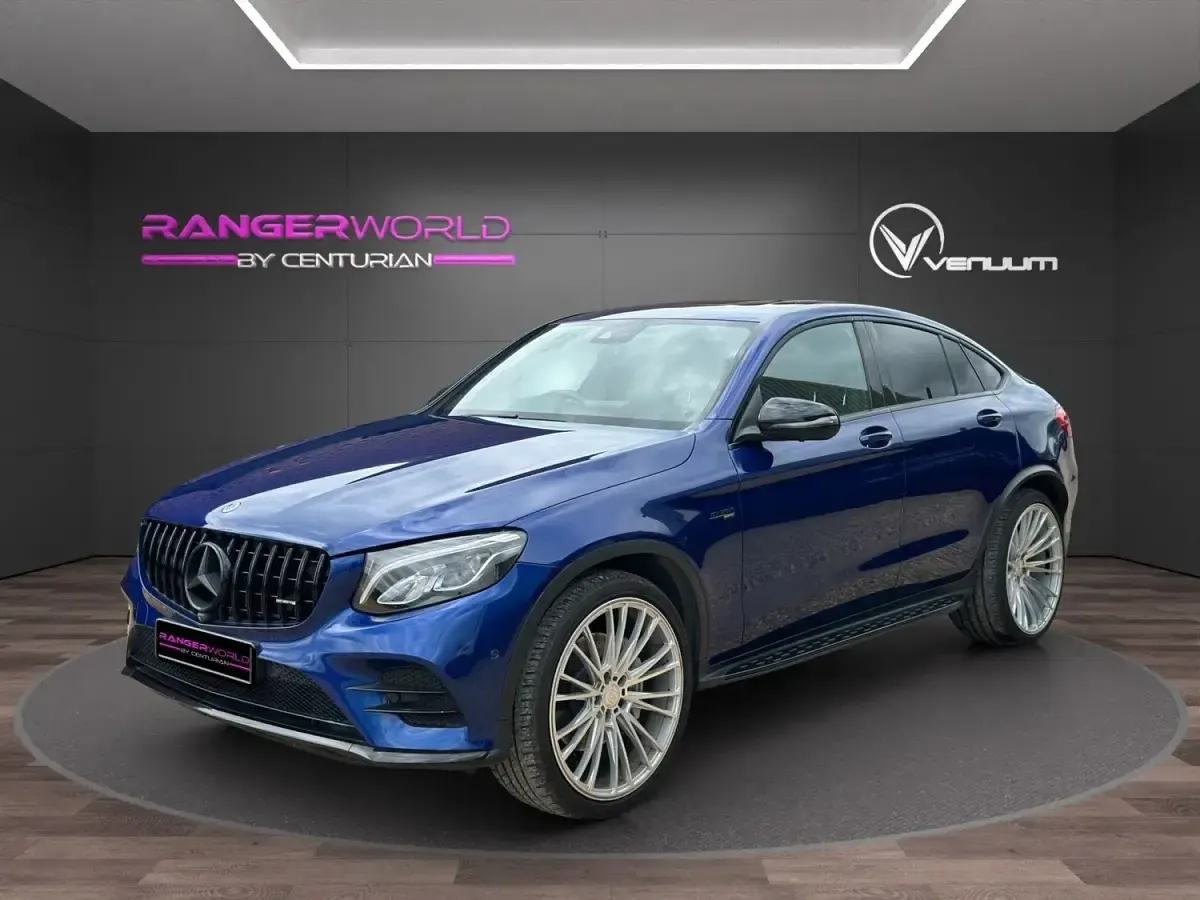 Usado Mercedes GLC43 AMG Premium Plus 2019 Azul Coupé