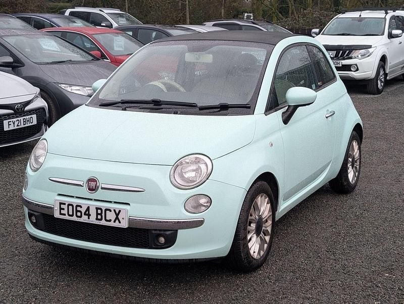 Used Fiat 500 Lounge 2014 Green Cabriolet