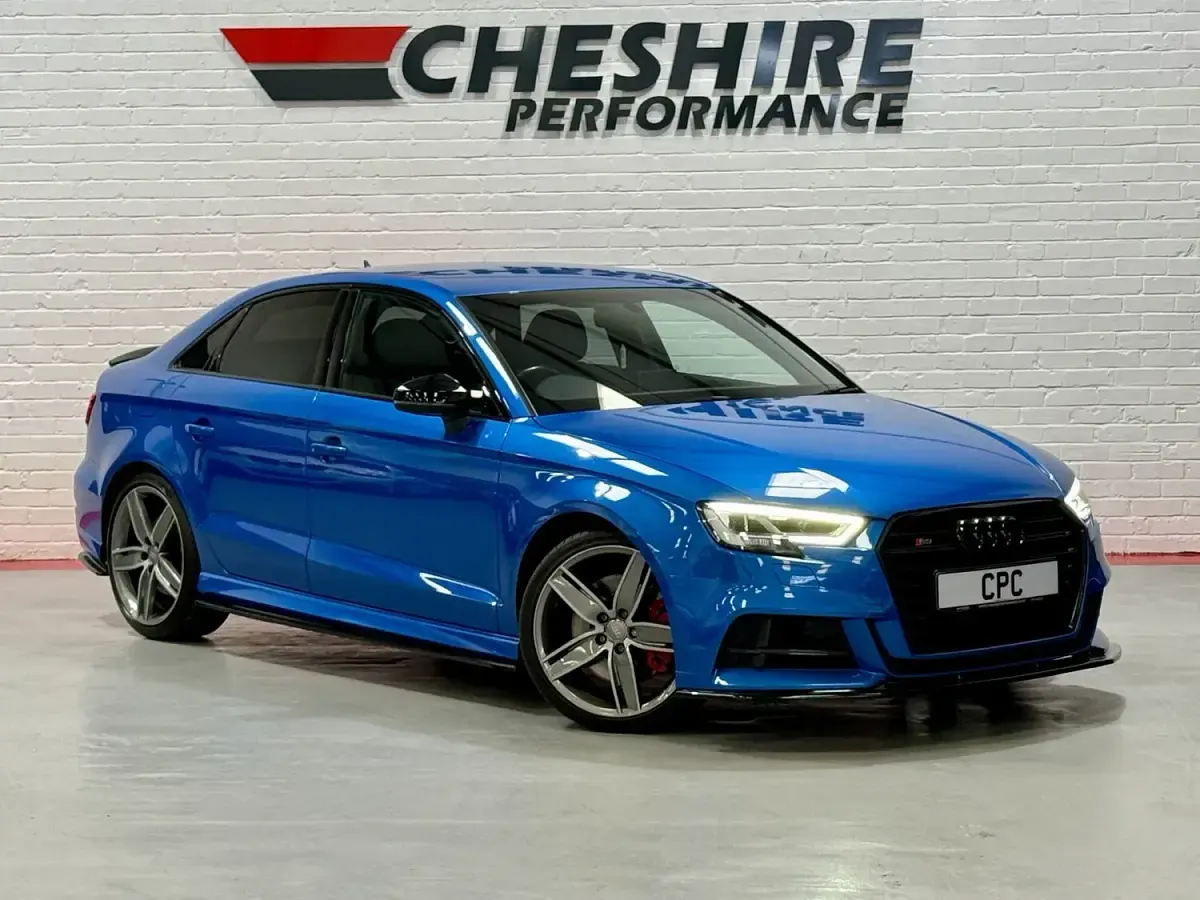 Used Audi S3 Black Edition 306 HP (225 kW) 2018 Blue Sedan