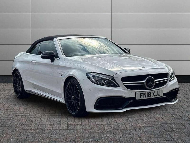 White Used 2018 Mercedes C63S AMG Premium Cabriolet | £35,950 (Fair price) - Image 1/4