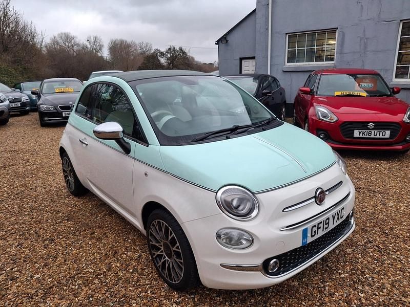 White Used 2019 Fiat 500C Collezione Cabriolet | £9,495 (A bit pricey) - Image 1/4