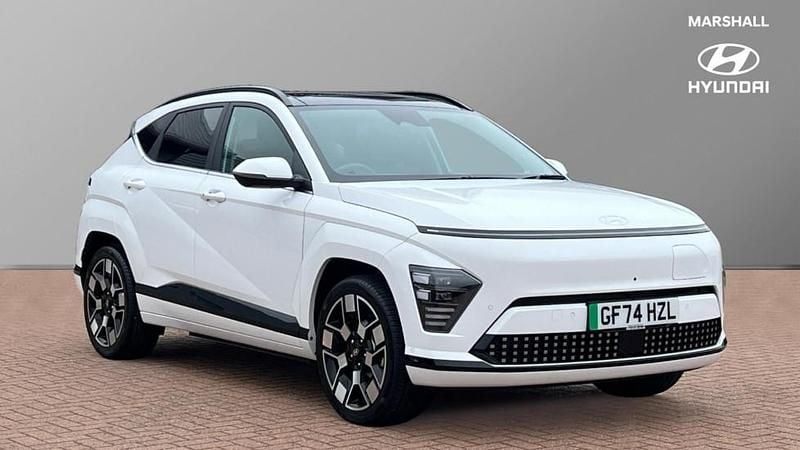 Atlas white Used 2024 Hyundai Kona Ultimate SUV | £26,478 (Expensive) - Image 1/4