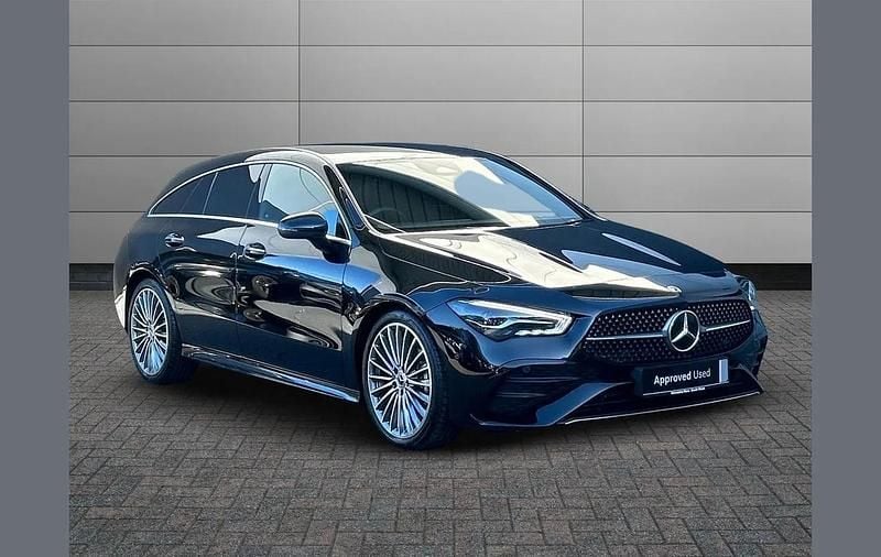 Black Used 2024 Mercedes CLA180 AMG Line Premium Sedan | £27,395 (Good price) - Image 1/4