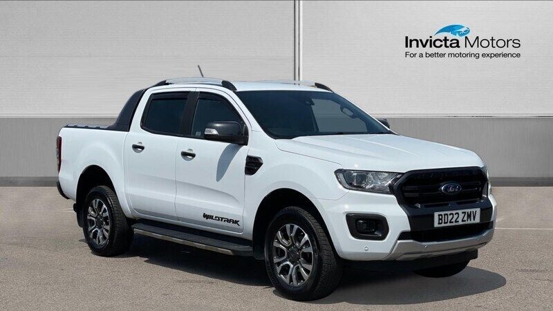 White Used 2022 Ford Ranger Wildtrack Pickup | £21,588 (Expensive) - Image 1/4