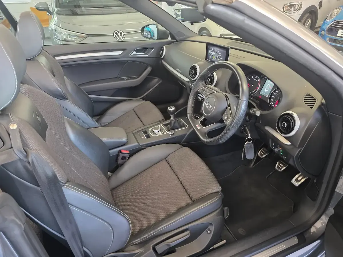 Used Audi A3 Cabriolet S-Line 150 HP (110 kW) 2017 Grey Cabriolet