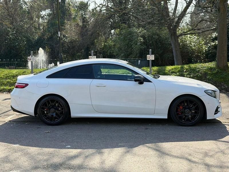 Used Mercedes E220 AMG line 2019 White Coupe
