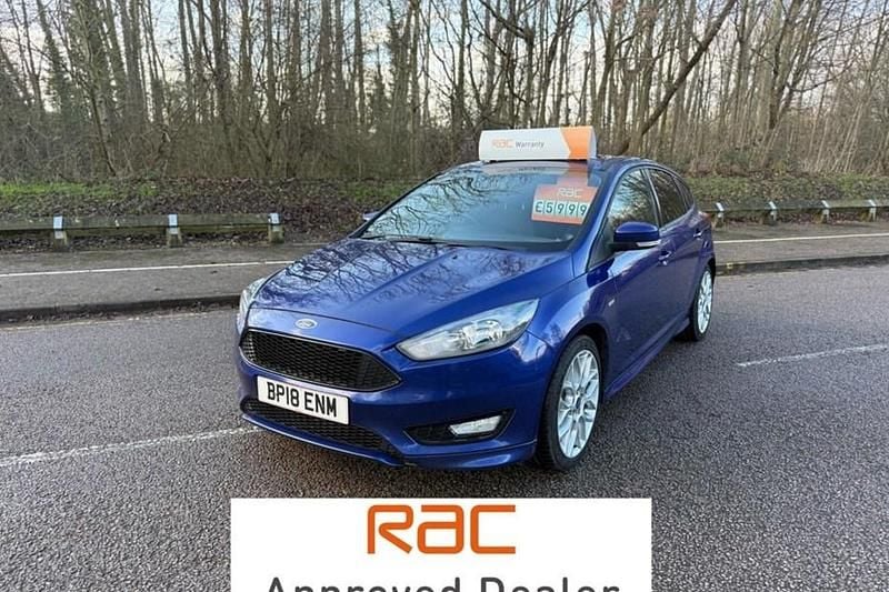 Blue Used 2018 Ford Focus ST-Line Hatchback | £5,999 (Good price) - Image 1/1