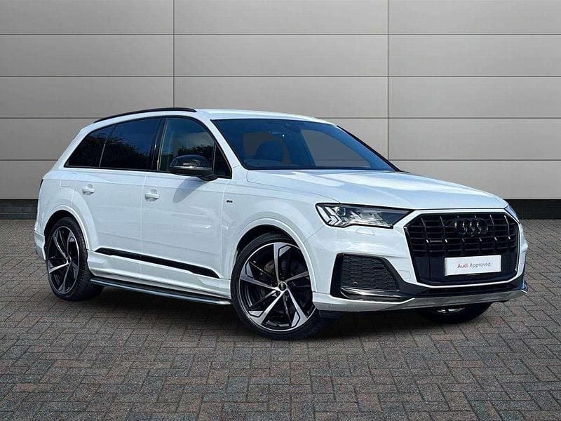 White Used 2021 Audi Q7 Black Edition SUV | £40,690 (Fair price) - Image 1/4