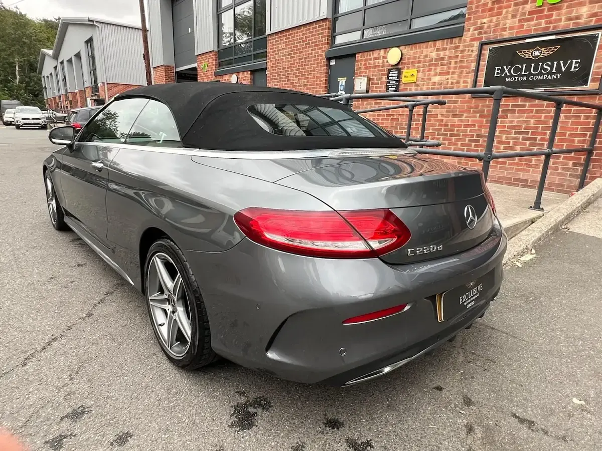Used Mercedes C220 AMG line 2018 Grey Cabriolet