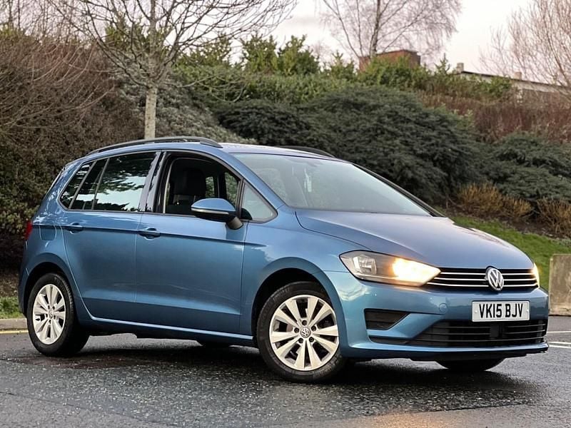 Blue Used 2015 VW Golf Sportsvan SE MPV | £5,195 (Good price) - Image 1/4