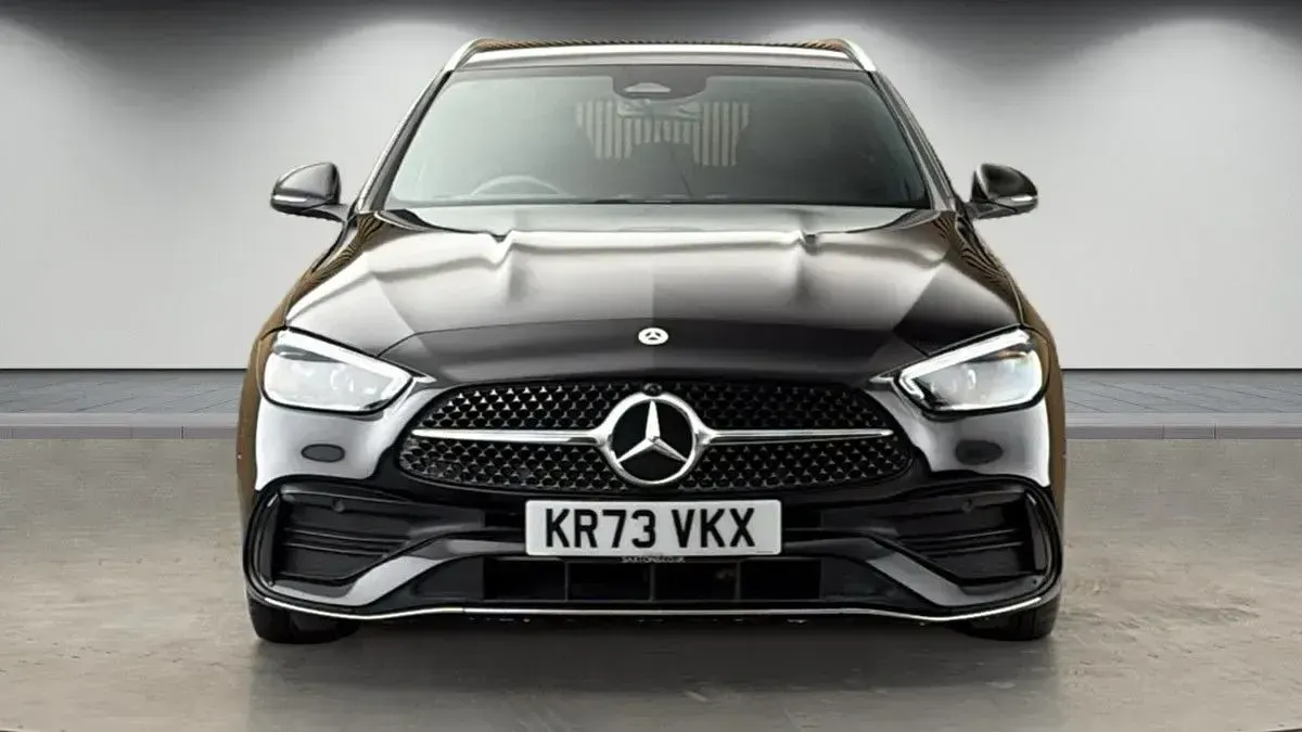 Used Mercedes C200 AMG line 2023 Obsidian black Estate