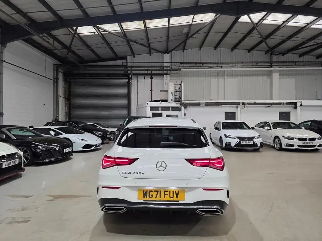 Used Mercedes CLA250e Shooting Brake AMG line 2021 White Estate