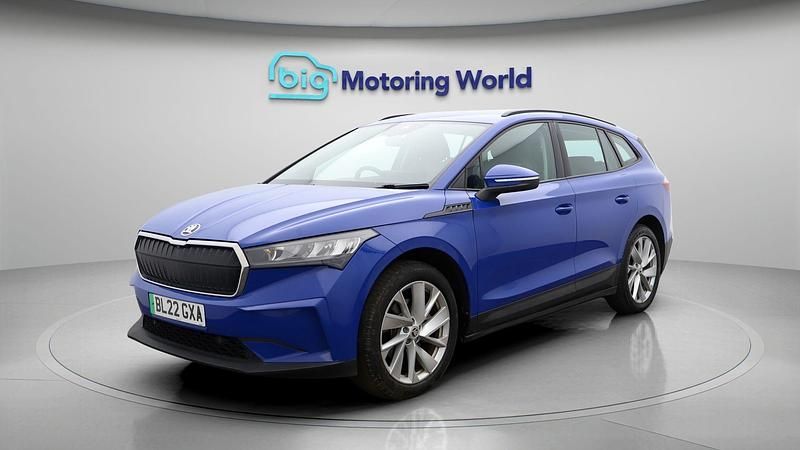Used Skoda Enyaq iV ecoSuite 131 kW (179 HP) 2022 Blue SUV