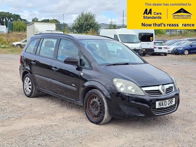Black Used 2010 Vauxhall Zafira MPV | £1,488 (Fair price) - Image 1/4