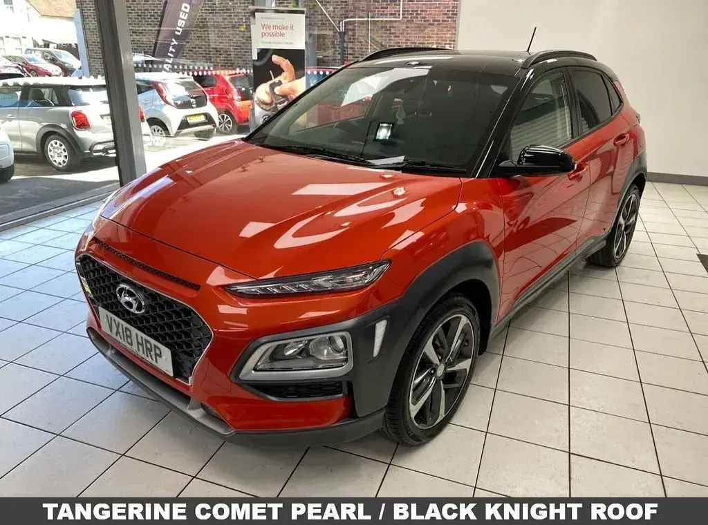 Used Hyundai Kona Premium 176 HP (129 kW) 2018 Orange SUV
