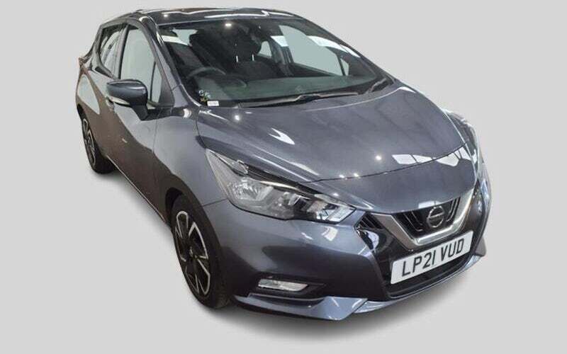 Metallic grey Used 2021 Nissan Micra Acenta Hatchback | £9,295 (Fair price) - Image 1/2