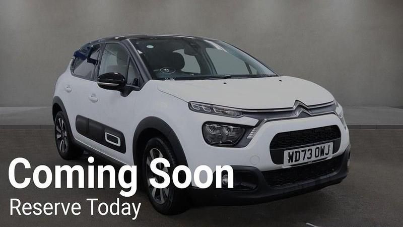 White Used 2023 Citroën C3 PureTech Hatchback | £9,990 (Good price) - Image 1/1