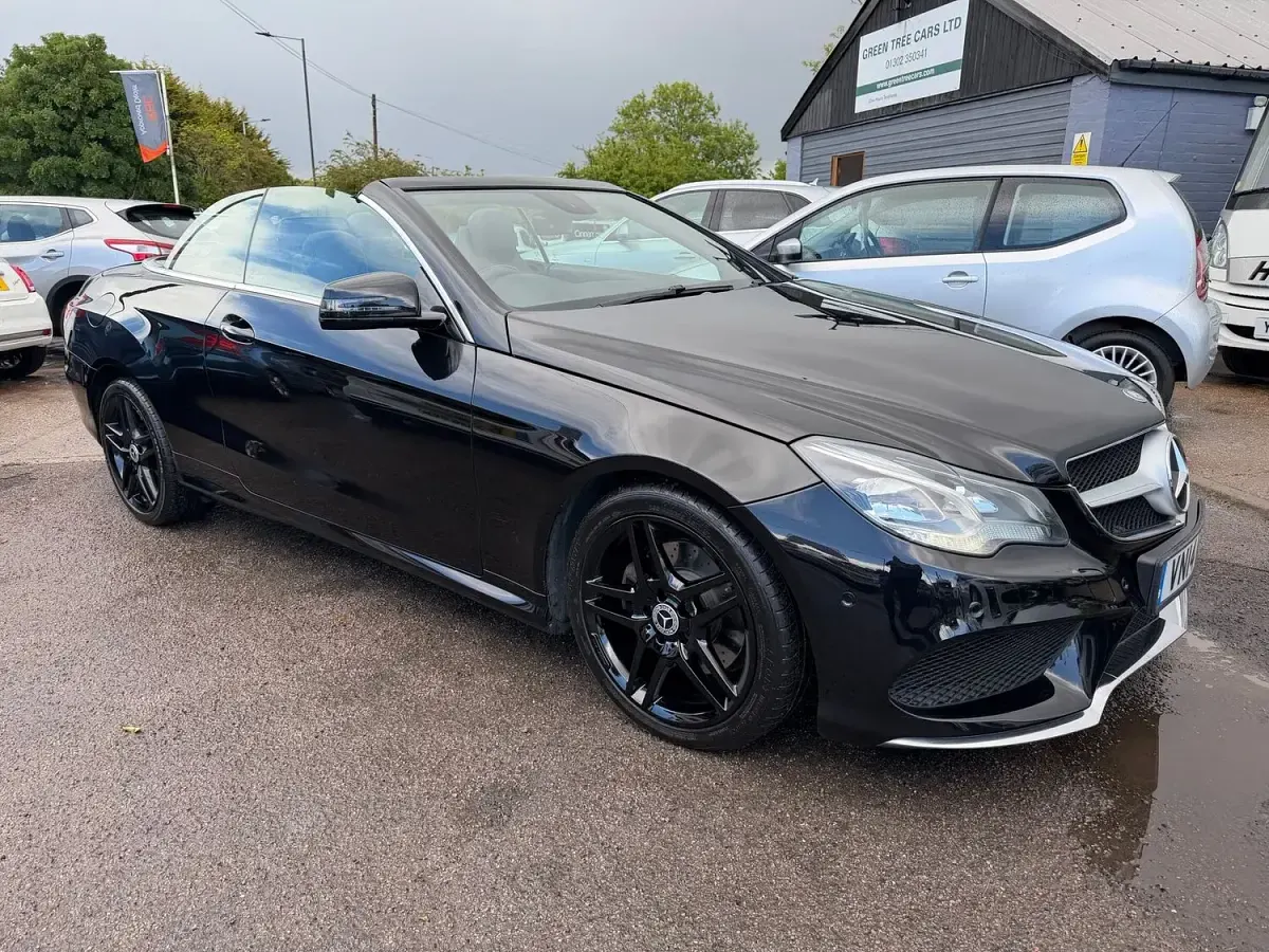 Used Mercedes E220 AMG 170 HP (125 kW) 2014 Black Cabriolet