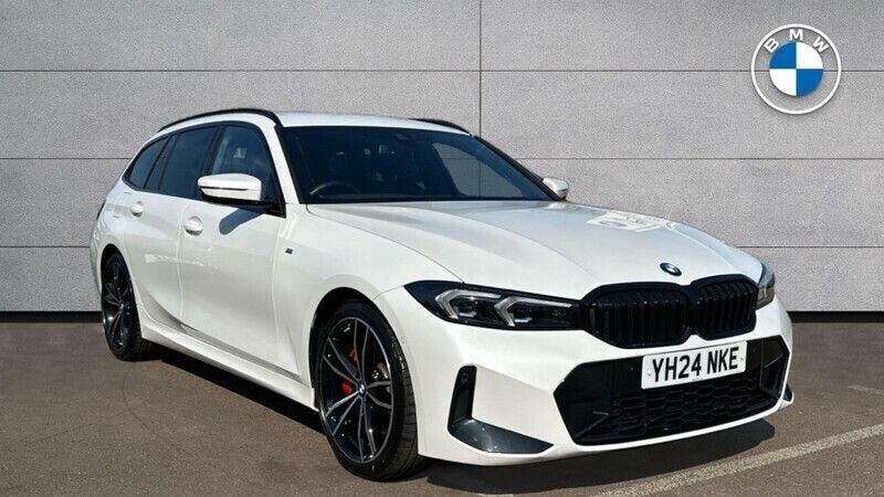 White Used 2024 BMW 320 M Sport Estate | £33,500 (A bit pricey) - Image 1/4