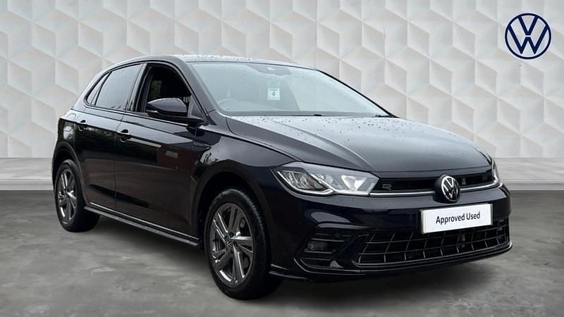 Black Used 2023 VW Polo R-line Hatchback | £19,300 (Fair price) - Image 1/4