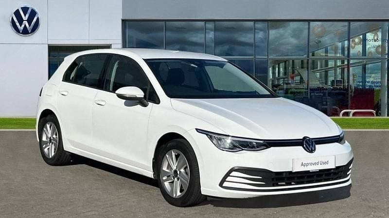 White Used 2022 VW Golf VIII Life Hatchback | £15,947 (Fair price) - Image 1/4