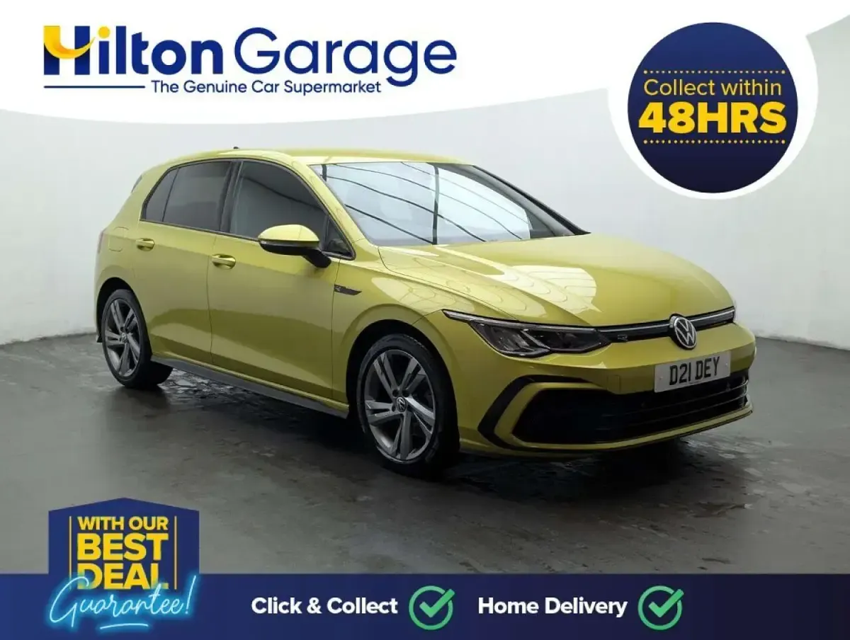 Usado VW Golf VIII R-line 130 HP (95 kW) 2021 Amarelo Citadino