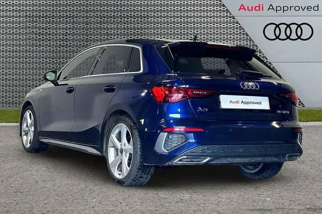 Used Audi A3 S-Line 147 HP (108 kW) 2022 Blue Sedan