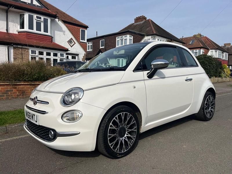Used Fiat 500 Collezione 69 HP (50 kW) 2018 White Hatchback