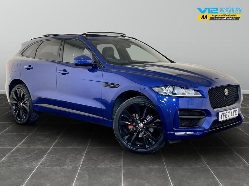 Blue Used 2017 Jaguar F-Pace R-Sport SUV | £10,595 (A bit pricey) - Image 1/2