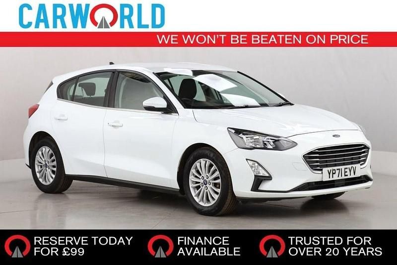 White Used 2022 Ford Focus Titanium Hatchback | £11,602 (Super price) - Image 1/3