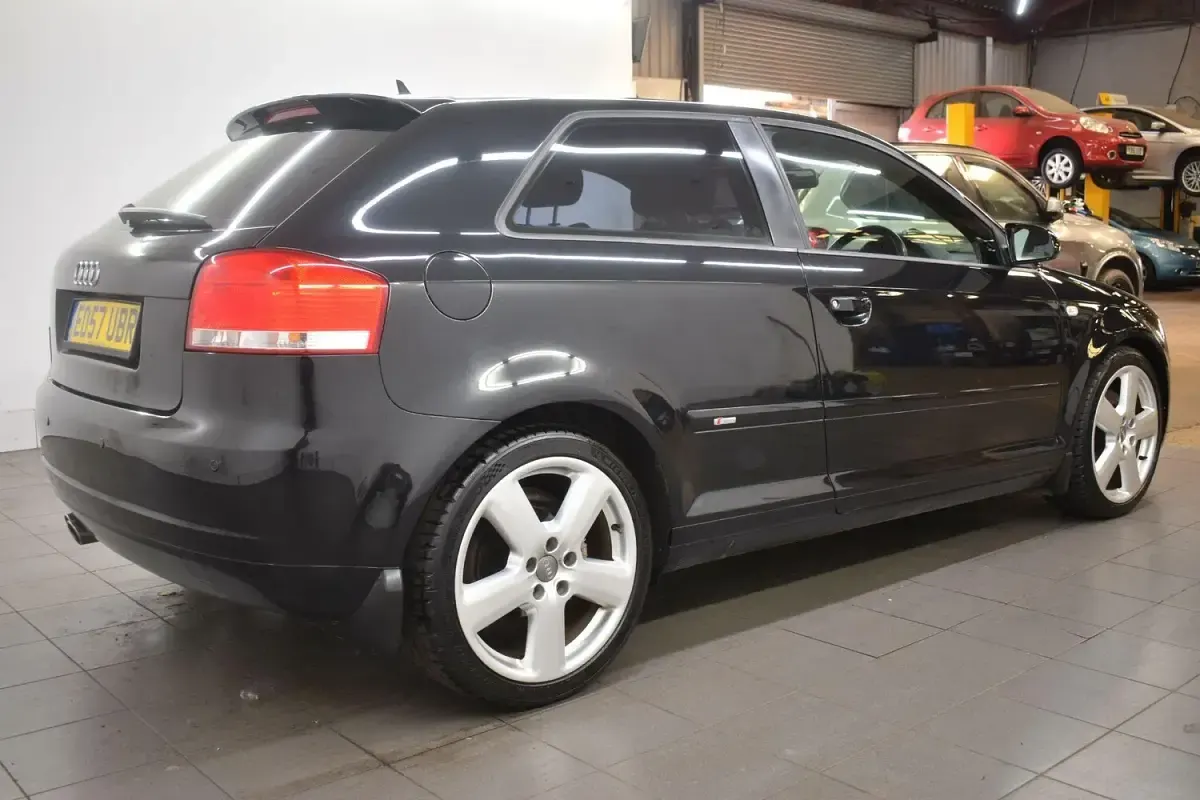 Used Audi A3 S-Line 170 HP (125 kW) 2007 Black Hatchback