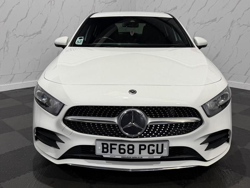 Used Mercedes A180 AMG line 116 HP (85 kW) 2018 White Hatchback