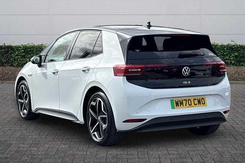 Begagnad VW ID.3 Pro Performance 150 kW (204 HK) 2020 Vit Halvkombi