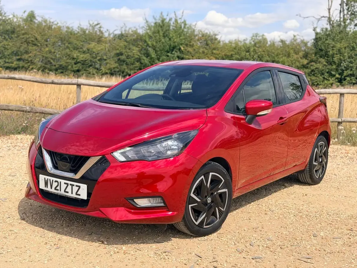 Used Nissan Micra Acenta 92 HP (67 kW) 2021 Red Hatchback