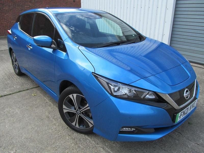 Blue Used 2021 Nissan Leaf Tekna Hatchback | £9,995 (Fair price) - Image 1/4